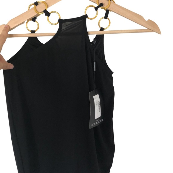 Prettylittlething Black chain halter Top - Picture 4 of 10